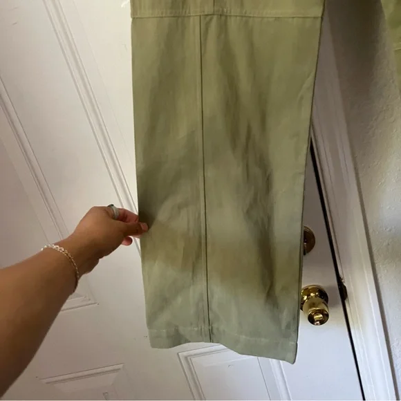 NWOT ARTLESS FOREVER olive army green utility cotton work chore straight leg